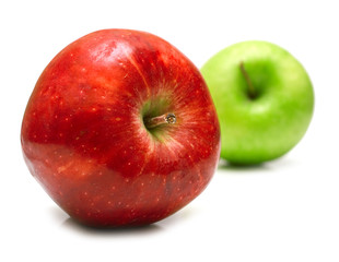 Red and green apples