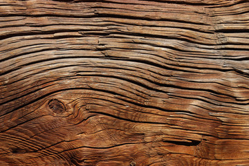 Structure of old wood with a considerable quantity of cracks