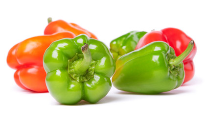 peppers isolated on a white