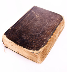 old book isolated on a white background