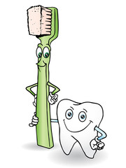 tooth brush and tooth