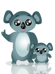 Obraz premium mother Koala and it baby