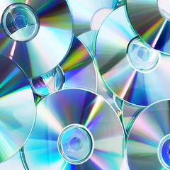 heap of dvd, cd disks