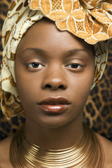 Close-up of Young African American Woman