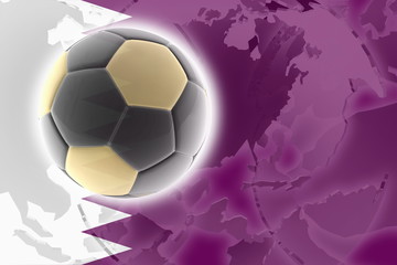 Flag of Qatar soccer