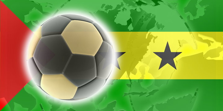 Flag of Sao Tome and Principe soccer