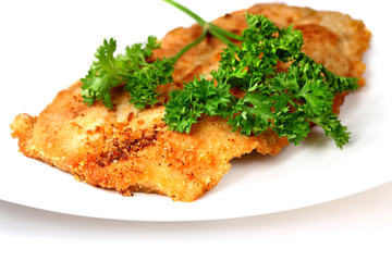 Sea food. Roasted  fish