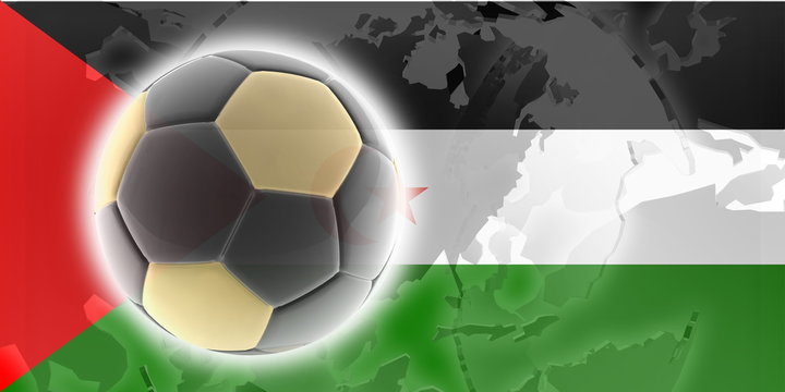 Flag of Western Sahara soccer