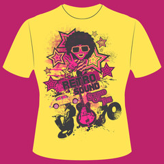 T-Shirt Print Retro Boy