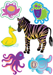 crazy hand drawn animals