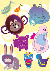 crazy hand drawn animals