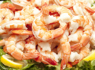 Fresh Shrimp and Lemons