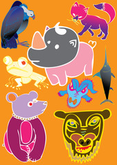 crazy hand drawn animals