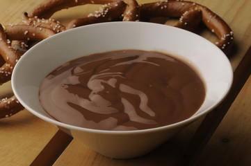 Budino al cioccolato di soia e zelten - Dessert