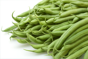 Close up of green beans.
