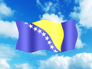 Bandeira da Bosnia-Herzegovina