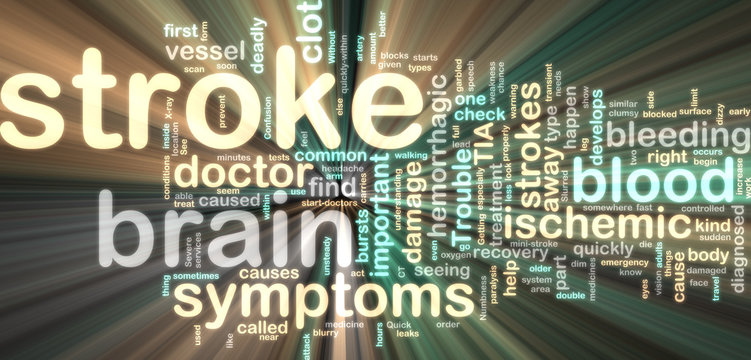 Stroke Wordcloud Glowing