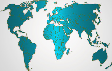 Fototapeta na wymiar mappa mondiale