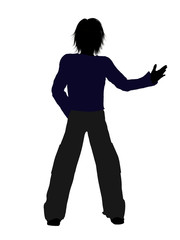 Male Teenager Illustration Silhouette