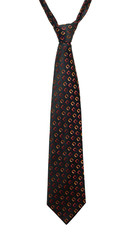 Necktie with geometric pattern