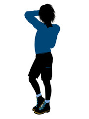 Male Teenager Illustration Silhouette