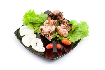 Kebab with vegetables