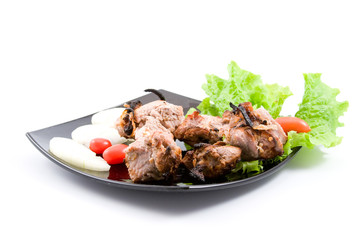 Kebab with vegetables