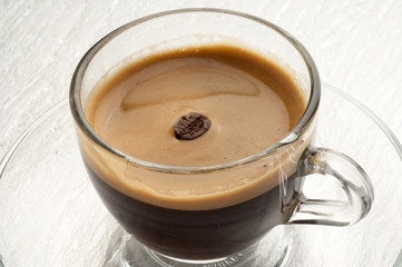 fazza di cafffe' con chicco