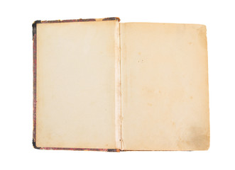 Old book isolated on white background