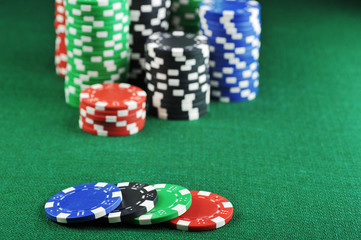 different color chips