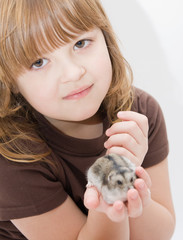 girk and her pet