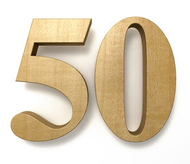 50 wooden birthday celebration anniversary