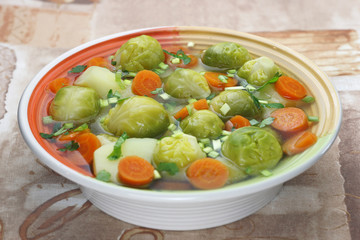 Diet vegetable soup.