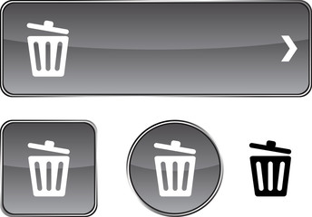 Recycle bin.  button set.