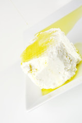 light feta cheese in oil