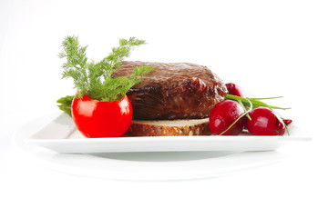 meat on bread