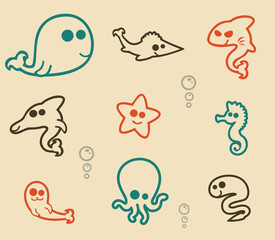sea creatures
