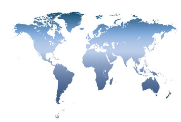 Fototapeta na wymiar Szczegółowe wektory mapie świata