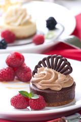 Chocolate cheesecake
