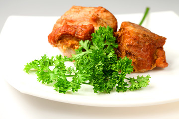 Shish kebab from pork