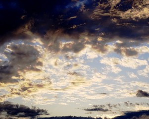 dark clouds