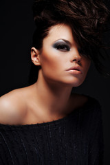 portrait of sexy beautiful woman