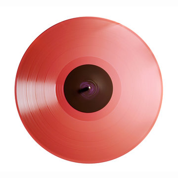 revolving vinyl record