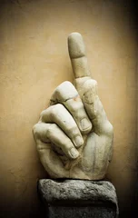 Fotobehang Hand van keizer Constantijn, Capitolijnse, Rome, Italië © javarman