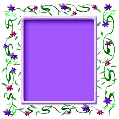 spring scrapbook frame