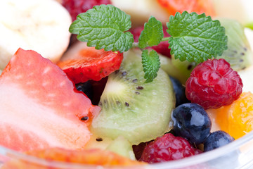 Geschnittenes Obst ganz nahe