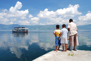Lac Toba, Sumatra, Indonesie