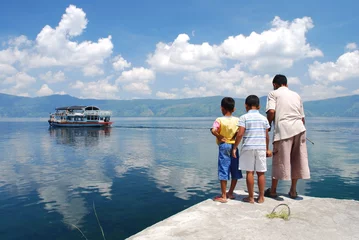 Cercles muraux Indonésie Lac Toba, Sumatra, Indonesie
