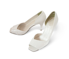 White shoes, isolated with clipping path