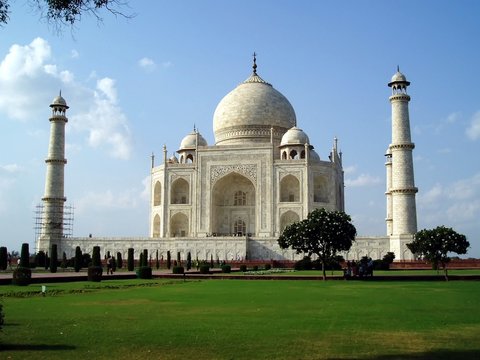 The Taj Mahal a UNESCO World heritage site, Agra India.